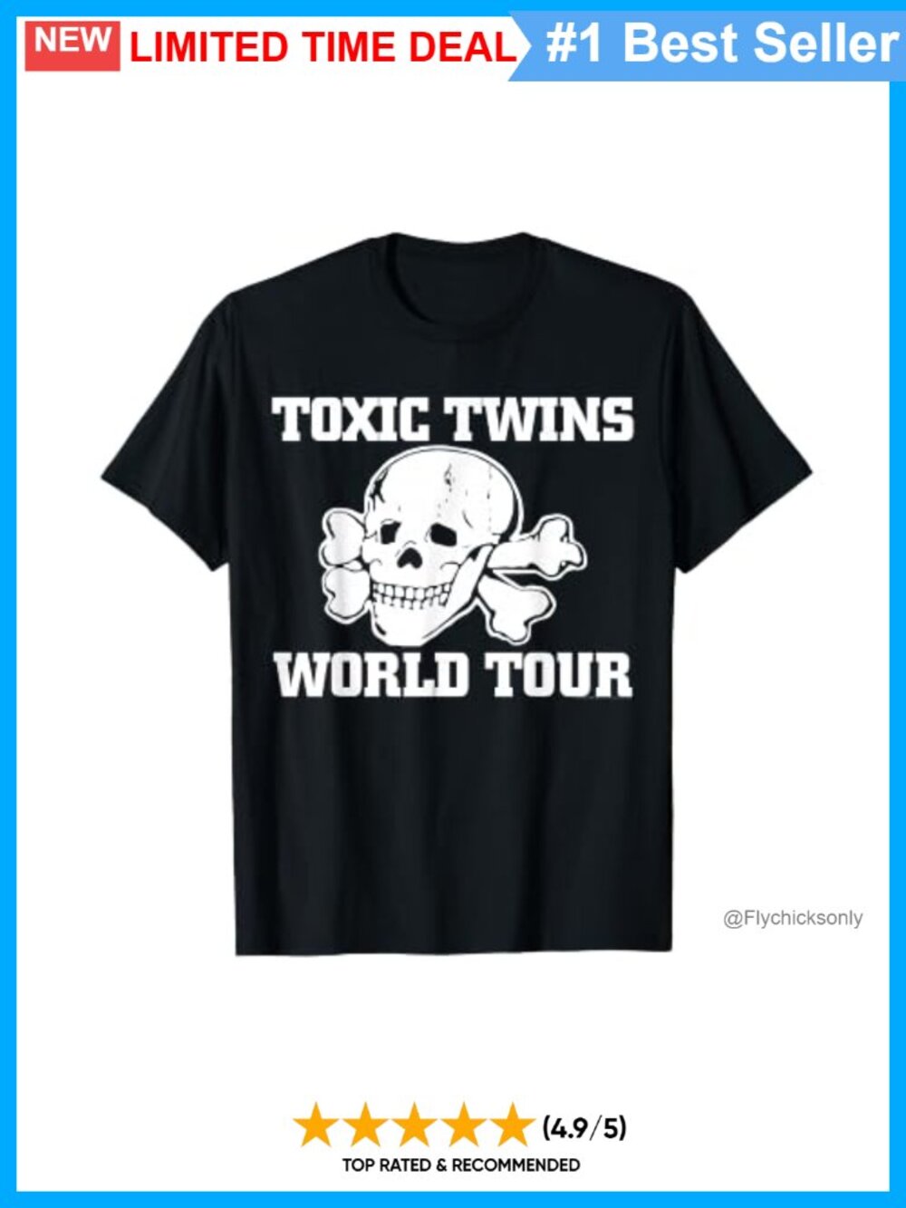 Official Aerosmith Toxic Twins Rock Band Graphic Concert T-Shirt Tee